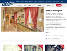 Tablet Screenshot of hotelwashingtonroma.com